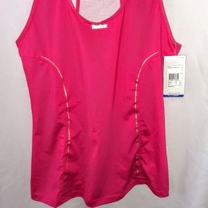 Nwt Reebok tank top athletic XL light Red pink dance exercise